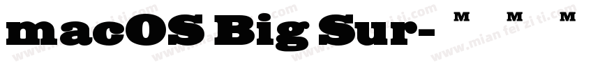 macOS Big Sur字体转换